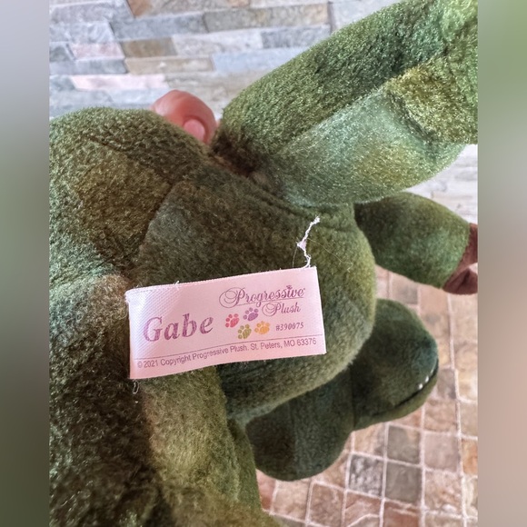 Gabe the Green Dinosaur Plush Toy - Picture 6 of 8